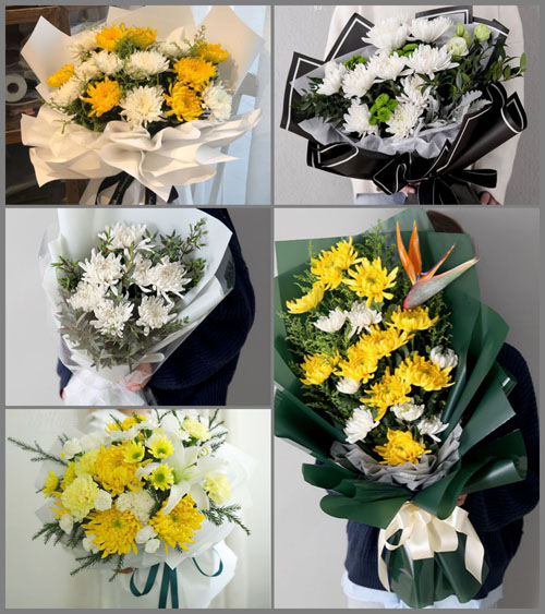 河北沧州沧县刘家庙乡中肖屯村白事花束代送